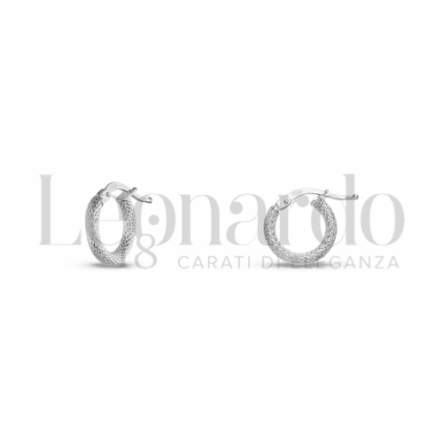8 mm Diametro interno o misura in Oro Bianco da 0,9gr.