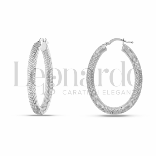 22x32 mm Diametro interno o misura in Oro Bianco da 3,6gr.