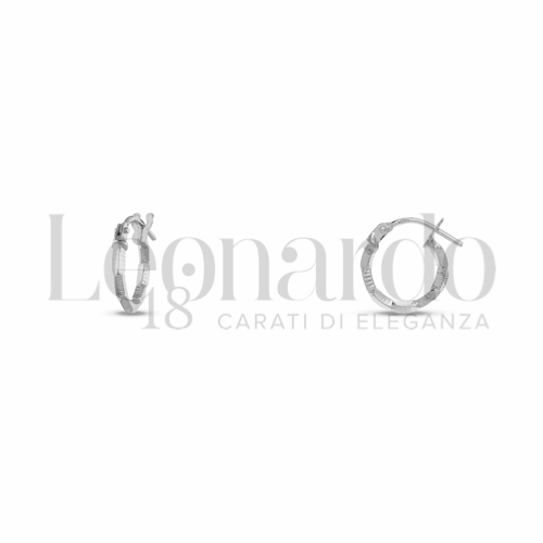 8 mm Diametro interno o misura in Oro Bianco da 0,6gr.