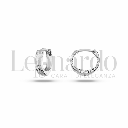 8 mm Diametro interno o misura in Oro Bianco da 0,9gr.