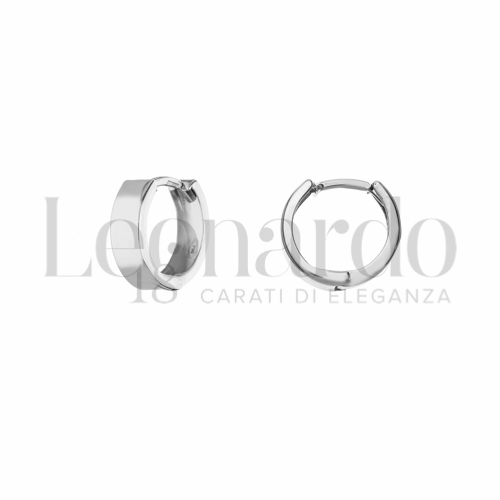 10 mm Diametro interno o misura in Oro Bianco da 1,6gr.