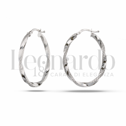 22x32 mm Diametro interno in Oro Bianco da 2,4gr.