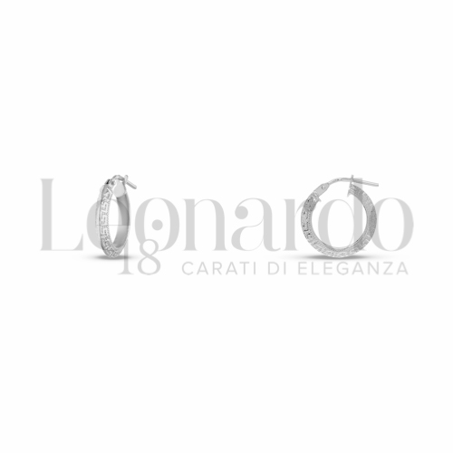 8 mm Diametro interno o misura in Oro Bianco da 0,9gr.