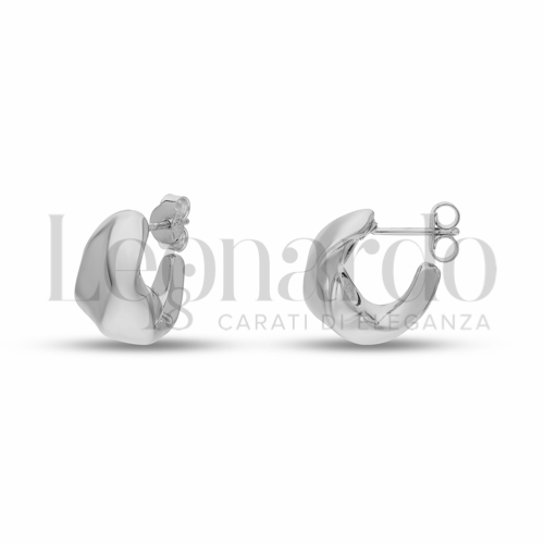8 mm Diametro interno o misura in Oro Bianco da 1,9gr.