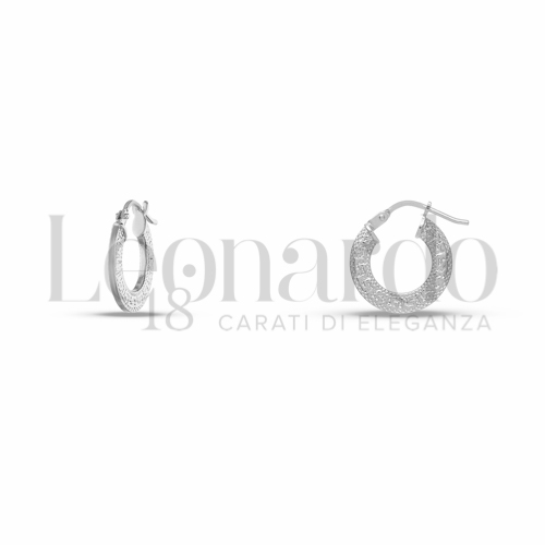 8 mm Diametro interno o misura in Oro Bianco da 0,9gr.