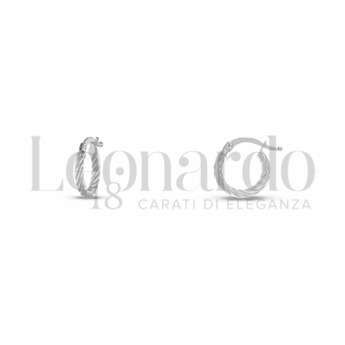8 mm Diametro interno o misura in Oro Bianco da 0,7gr.