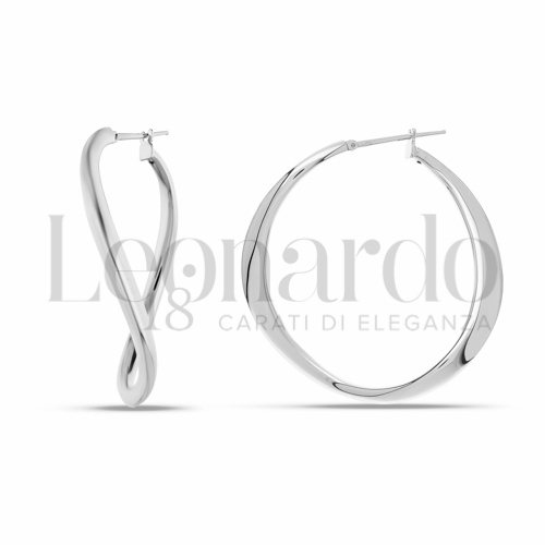 30 mm Diametro interno o misura in Oro Bianco da 5,6gr.