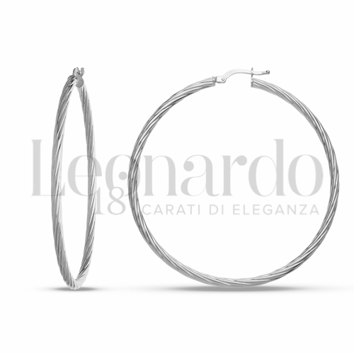 50 mm Diametro interno in Oro Bianco da 3,6gr.
