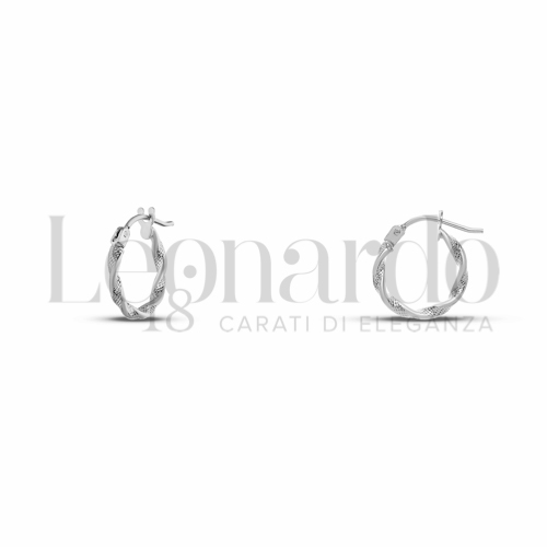 10 mm Diametro interno o misura in Oro Bianco da 0,8gr.