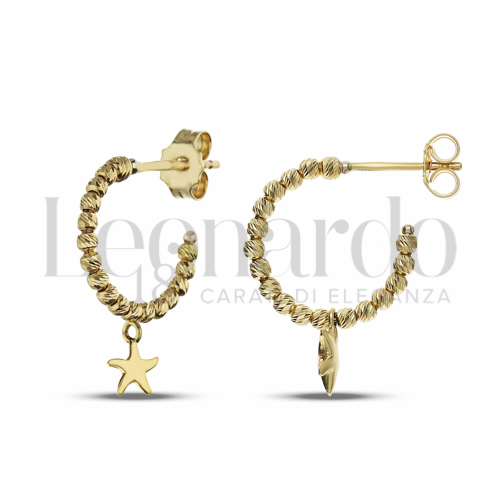 10 mm Diametro in Oro Giallo da 2,6gr.