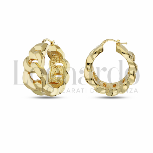 The Gold Port Orecchini A Cerchio 50 Mm – Placcati Oro 18K, Ipoallergenici, Leggeri – Regalo In Scatola
