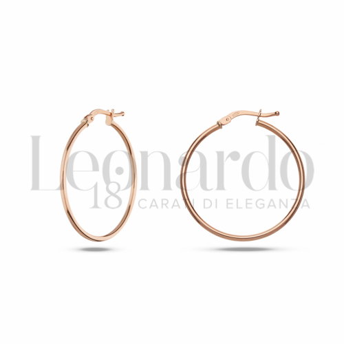 25 mm Diametro interno o misura in Oro Rosa da 1,4gr.