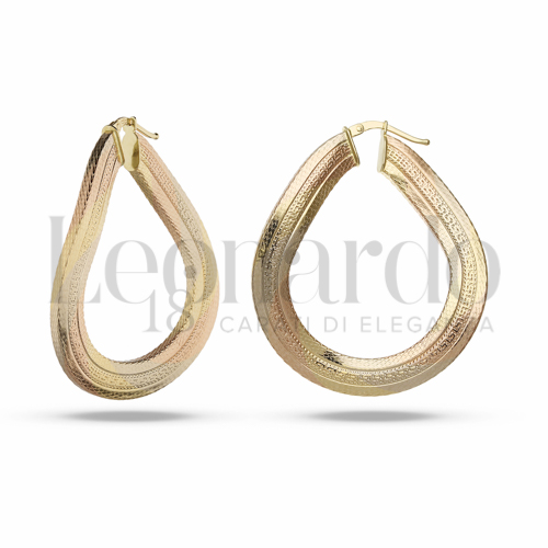 25 mm Diametro interno o misura in Oro Giallo, Oro Bianco e Oro Rosa da 4,7gr.