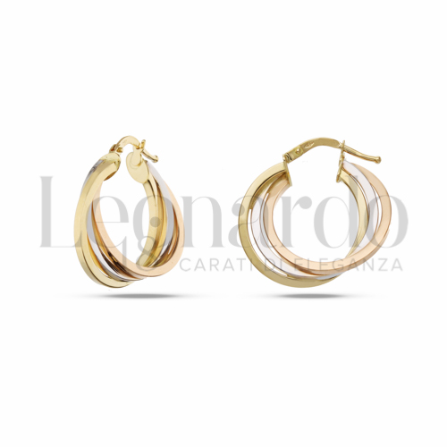 15 mm Diametro interno o misura in Oro Giallo, Oro Bianco e Oro Rosa da 3,8gr.