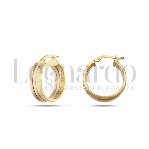 15 mm Diametro interno o misura in Oro Giallo, Oro Bianco e Oro Rosa da 3,9gr.