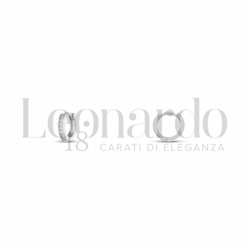 7 mm Diametro interno o misura con Zircone bianco in Oro Bianco da 1,4gr.