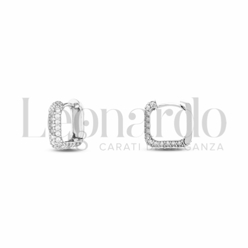 1° Misura Diametro interno o misura con Zircone bianco in Oro Bianco da 2,5gr.
