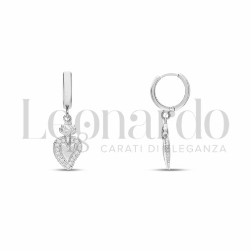 8 mm Diametro interno o misura con Zircone bianco in Oro Bianco da 3,7gr.