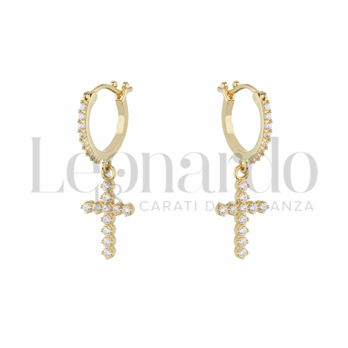 8 mm Diametro interno o misura con Zircone bianco in Oro Giallo da 2gr.
