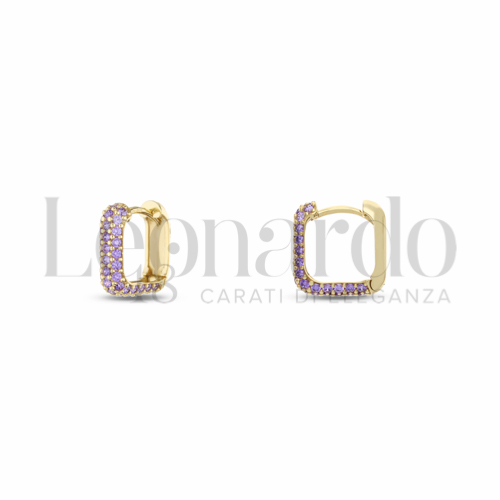 1° Misura Diametro interno o misura con Zircone Viola in Oro Giallo da 2,6gr.