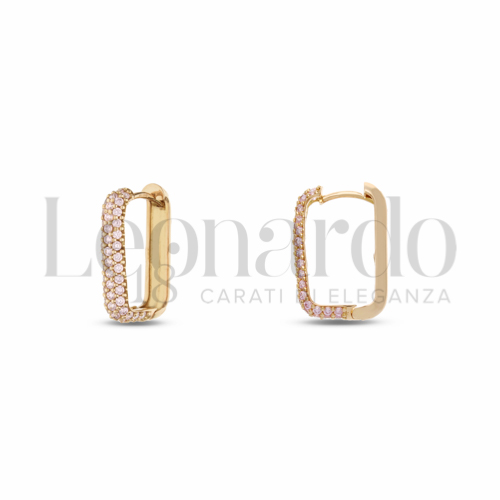 1° Misura Diametro interno o misura con Zircone rosa Light in Oro Rosa da 3,1gr.