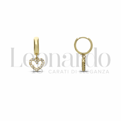 8 mm Diametro interno o misura con Double Face - Zirconi Bianchi + Zirconi neri in Oro Giallo da 2,2gr.