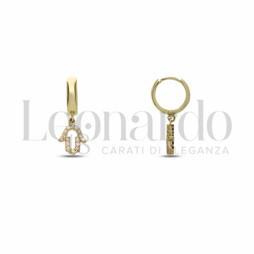 8 mm Diametro interno o misura con Double Face - Zirconi Bianchi + Zirconi neri in Oro Giallo da 2,1gr.