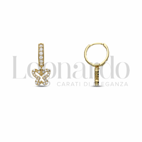 8 mm Diametro interno o misura con Double Face - Zirconi Bianchi + Zirconi neri in Oro Giallo da 3gr.