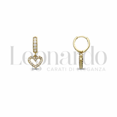 8 mm Diametro interno o misura con Double Face - Zirconi Bianchi + Zirconi neri in Oro Giallo da 2,5gr.