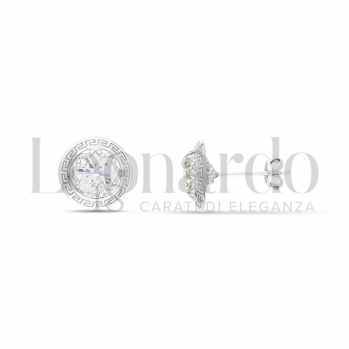 con Zircone bianco da in Oro Bianco da 1,3gr.