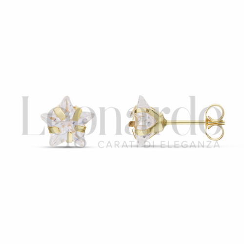 con Zircone bianco da Misura pietra 8,00 mm in Oro Giallo da 1,6gr.