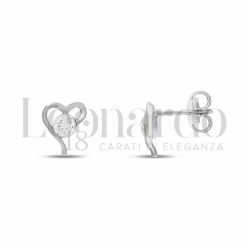 con Zirconi neri & Zirconi bianchi da in Oro Bianco da 1,9gr.
