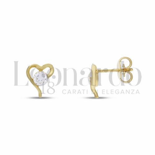 con Zirconi neri & Zirconi bianchi da in Oro Giallo da 1,9gr.