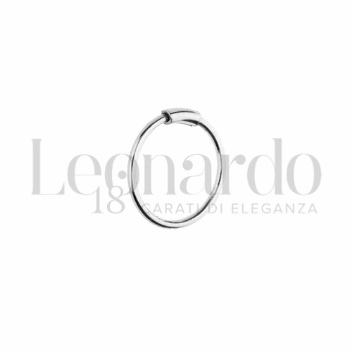 10 mm Diametro interno in Oro Bianco da 0,4gr.