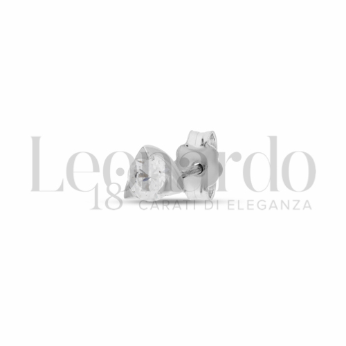 con Zircone bianco da Misura 5,00 mm in Oro Bianco da 0,7gr.