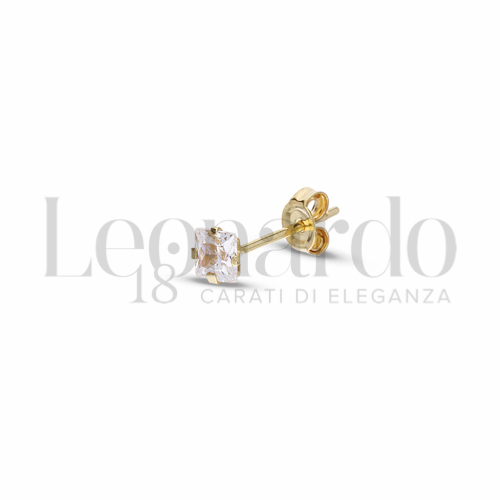 con Zircone bianco da Misura 3,00 mm in Oro Giallo da 0,2gr.
