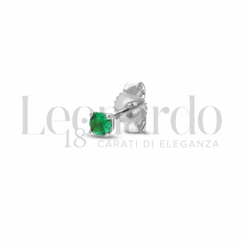 Orecchini Punto Luce a 4 griffe da Uomo in Oro 18 Carati Chiusura: Perno e farfalla Misura: 3,00 mm 0,5g