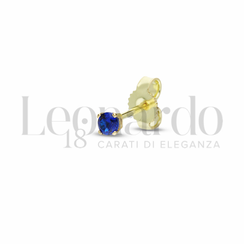 Orecchini Punto Luce a 4 griffe da Uomo in Oro 18 Carati Chiusura: Perno e farfalla Misura: 3,00 mm 0,5g