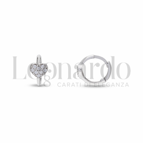 con Zircone bianco in Oro Bianco da 1,5gr.