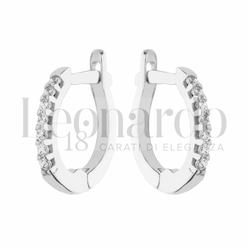 con Zircone bianco in Oro Bianco da 1,9gr.
