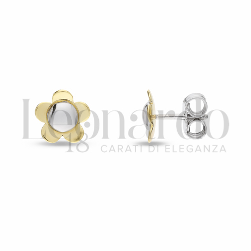 Misura o soggetto Fiore in Oro Giallo e Oro Bianco da 1,3gr.
