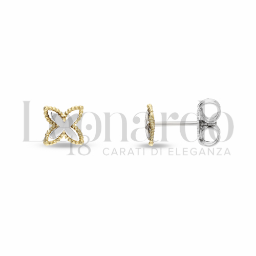 Misura o soggetto Fiore in Oro Giallo e Oro Bianco da 1gr.