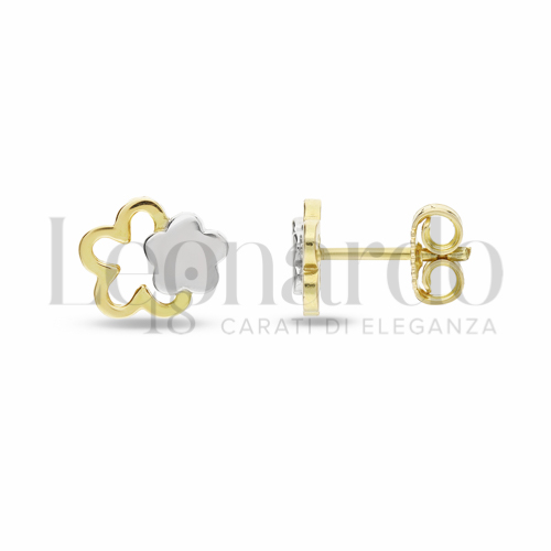 Misura o soggetto Fiore in Oro Giallo e Oro Bianco da 1,6gr.