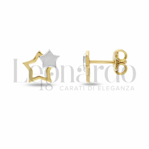Misura o soggetto Stella in Oro Giallo e Oro Bianco da 1,3gr.