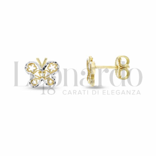 Misura o soggetto Farfalla in Oro Giallo e Oro Bianco da 1,4gr.