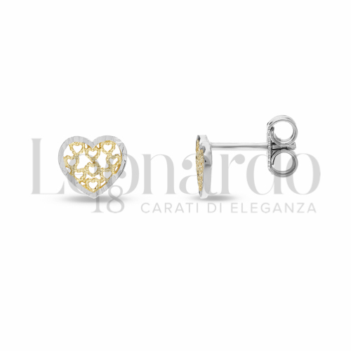 Misura o soggetto Cuore in Oro Giallo e Oro Bianco da 1,2gr.