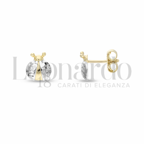 Misura o soggetto Coccinella in Oro Giallo e Oro Bianco da 1,3gr.