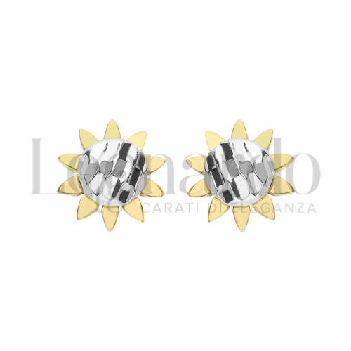 Misura o soggetto Sole in Oro Giallo e Oro Bianco da 1,2gr.