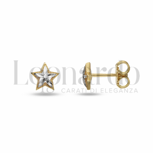 Misura o soggetto Stella in Oro Giallo e Oro Bianco da 1,1gr.