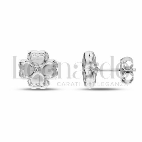 Misura o soggetto Quadrifoglio in Oro Bianco da 1,8gr.